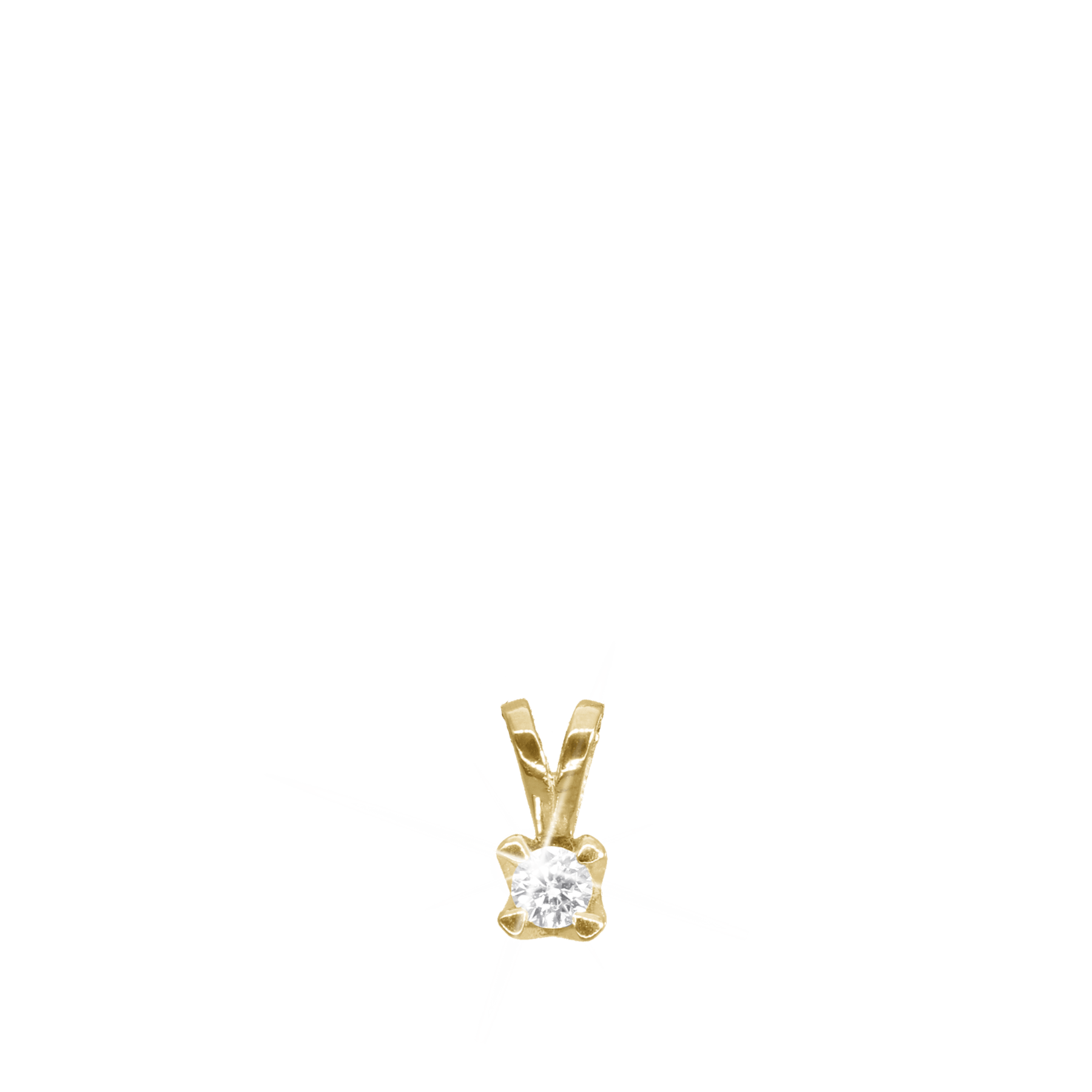 Elya by Aagaard Elya Pendant 8 Carat Gold With 0.50ct W/VS Labgrown Diamond — Hänge